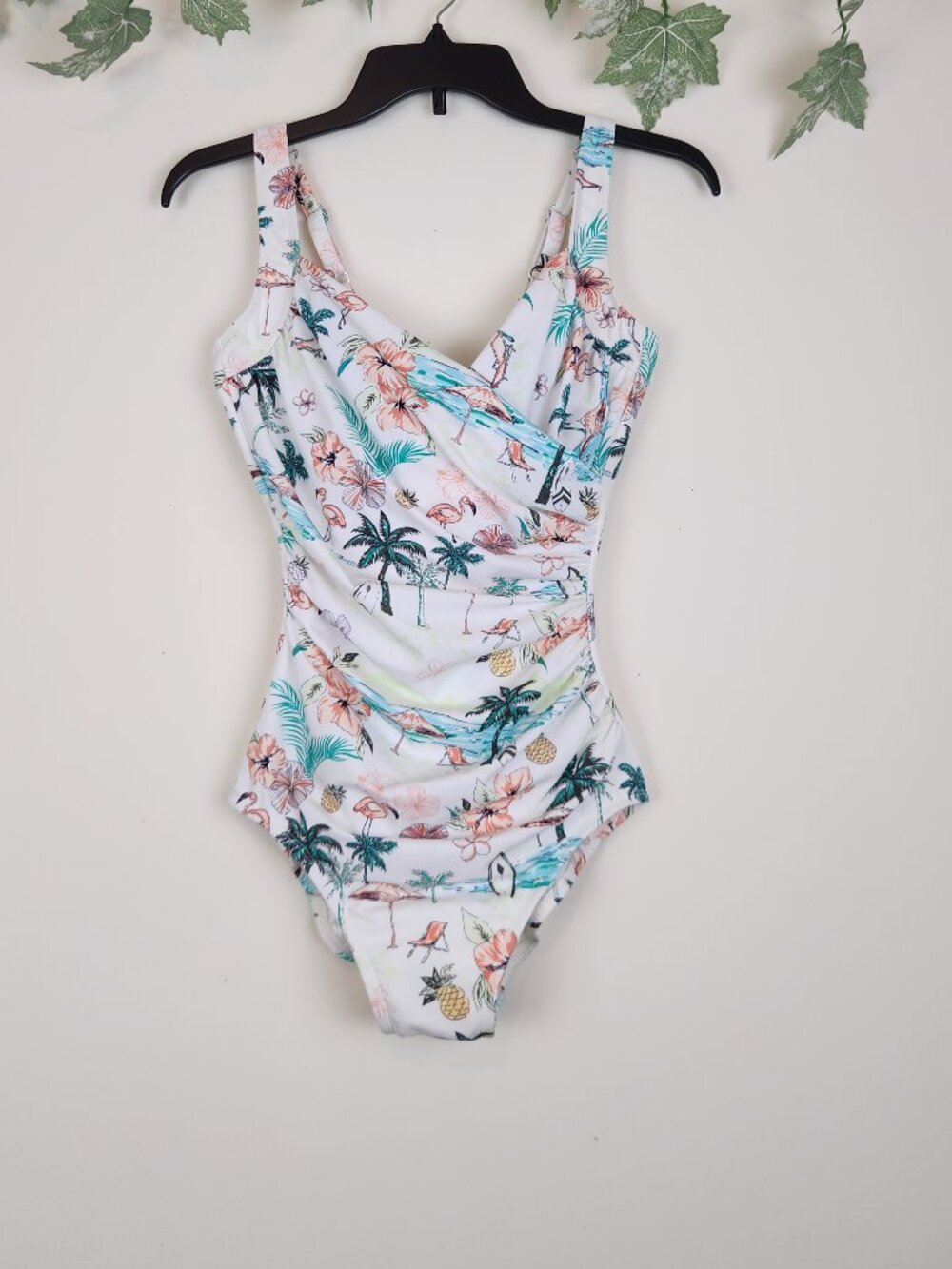 Miraclesuit x Talbots Size 8 Sanibel One Piece Firm Control Beach Swimsuit NWT